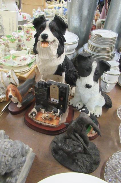 QUANTITY OF BORDER FINE ARTS AND OTHER DOG ORNAMENTS   Image