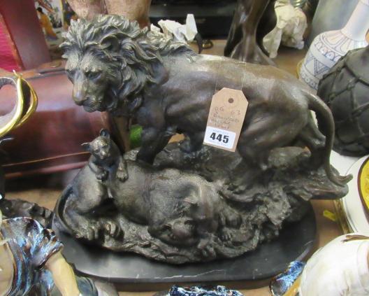 BRONZED METAL LIONS Image