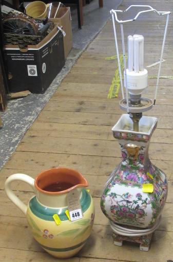 ORIENTAL TABLE LAMP AND A JUG Image