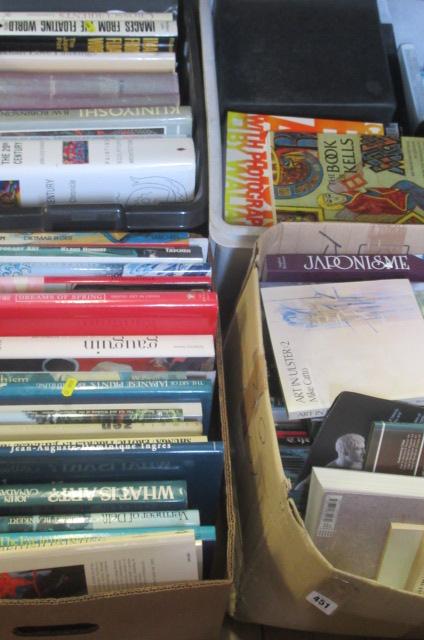 FOUR BOXES OF ART BOOKS ETC Image