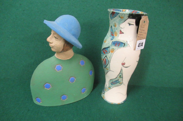 SARAH MCDADE STUDIO BUST AND KAREN ATHERLEY VASE Image