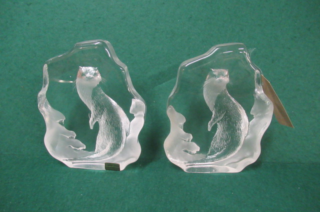 TWO MATT JONASSON OTTERS Image