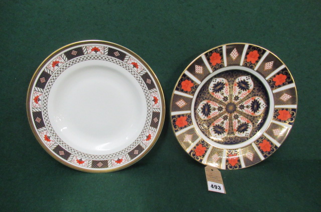 TWO ROYAL CROWN DERBY DINNER PLATES Image