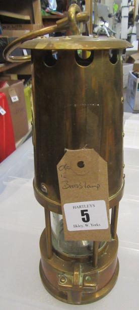 BRASS MINERS LAMP Image