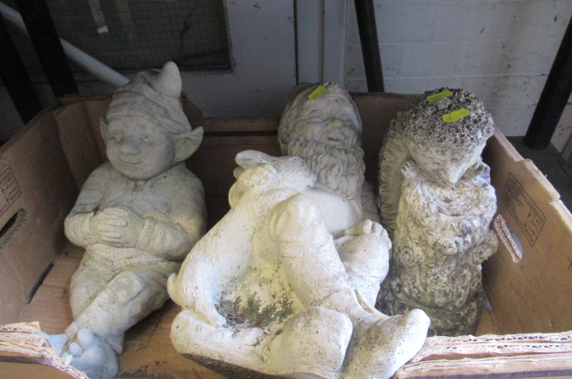 BOX OF GARDEN ORNAMENTS Image