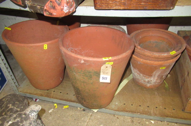QUANTITY OF LARGE TERRACOTTA PLANTERS Image