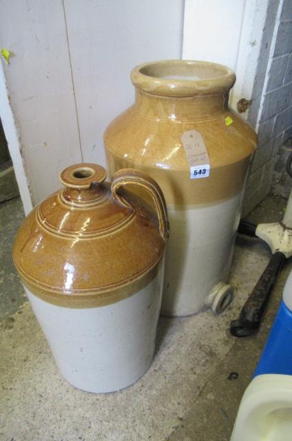TWO STONE WARE JARS Image