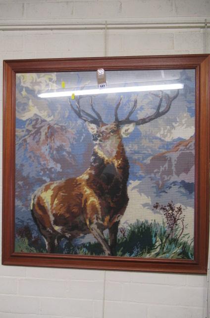 FRAMED MONARCH OF THE GLEN TAPESTRY Image