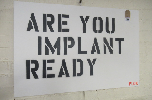 FLOK SPRAY PAINT ON CANVAS    - IMPLANT Image