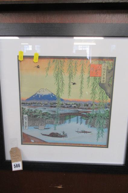 MOUNT FUJI WOVEN SILK PICTURE Image