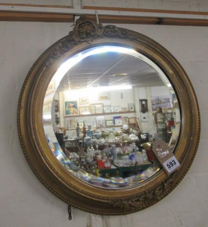 CIRCULAR GILDED MIRROR Image