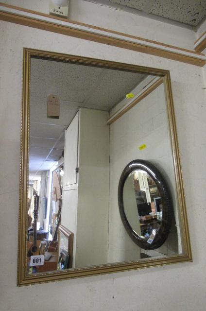 GILT FRAMED MIRROR Image