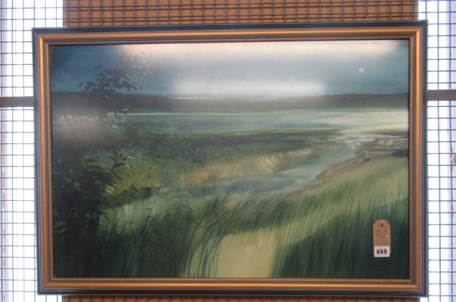 DAVID WOOD OIL ON CANVAS  (1937-2020) Image