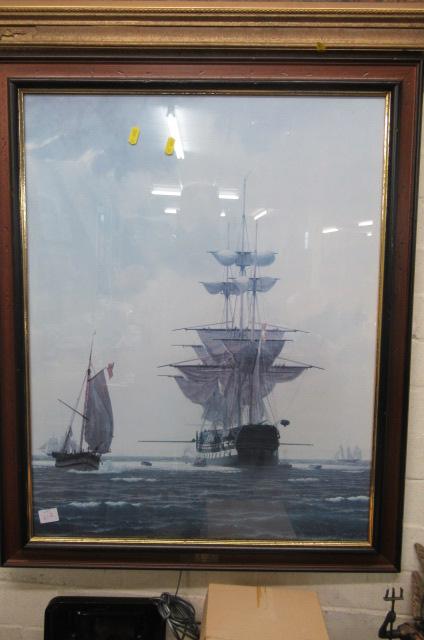 FRAMED SHIP PRINT Image