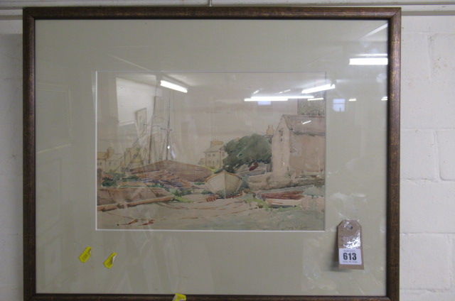 COASTAL WATERCOLOUR   SIGNED  Image