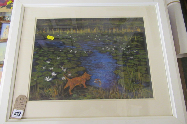 SIGNED PRINT OF A LILY POND Image
