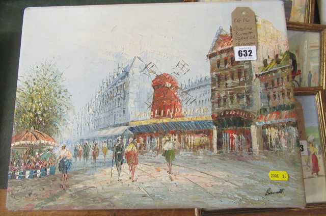 CAROLINE BURNETT SIGNED OIL ON CANVAS Image