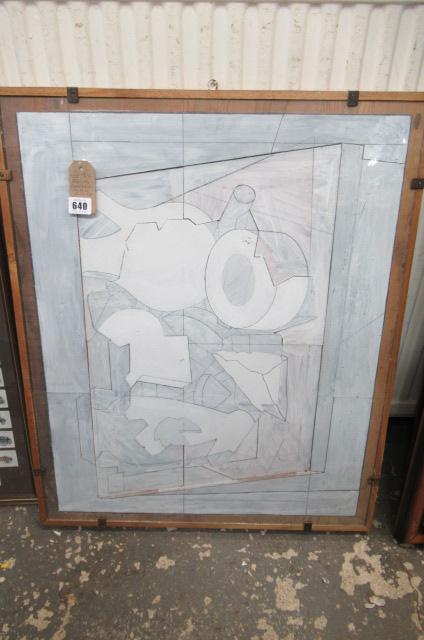 FRAMED ABSTRACT JIGSAW PICTURE Image