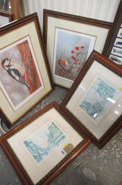 TWO ROBERT FULLER BIRD PRINTS AND TWO OTHERS Image