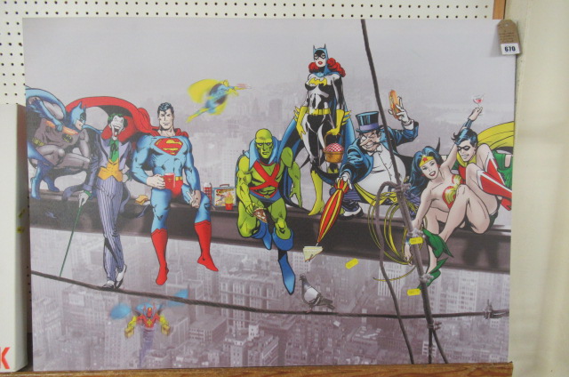 TWO SUPERHERO MODERN CANVAS PICTURES Image