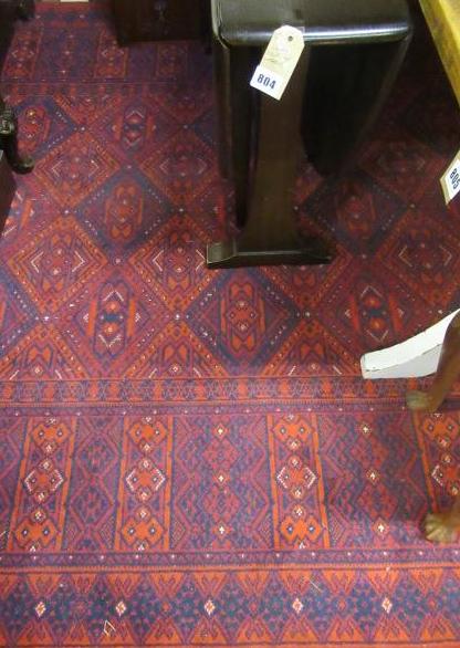 RED PATTERNED RUG Image