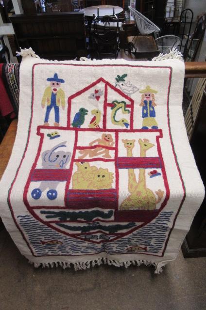 KASHMIRI CHAIN STITCHED NOAHS ARK RUG Image