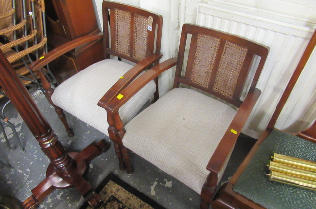 PAIR OF BERGERE BACK CHAIRS Image