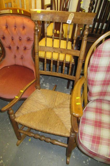 RUSH SEATED ROCKING CHAIR Image