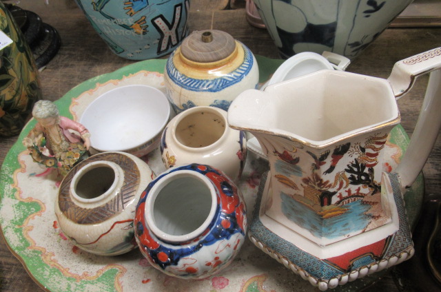 QUANTITY OF CERAMICS INCLUDING ORIENTAL MEAT PLATES ETC Image