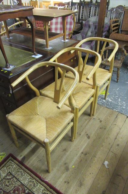 SET OF SIX HANS RAGNAR WISHBONE CHAIRS Image