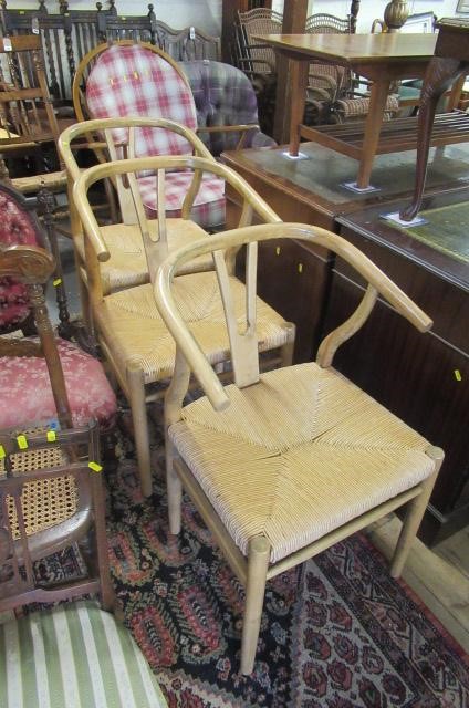 SET OF SIX HANS RAGNAR WISHBONE CHAIRS Image
