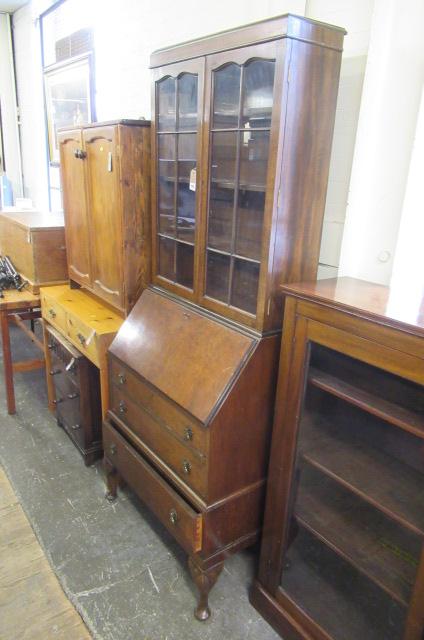 GLAZED BUREAU BOOKCASE Image