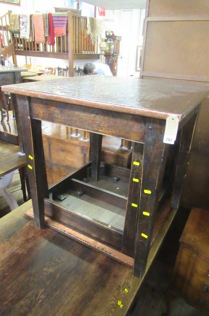 PAIR OF COPPER TOPPED PUB TABLES Image