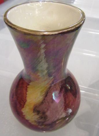 METAL FOOTBALL FIGURE  VASE AND A STONE FIGURE Image