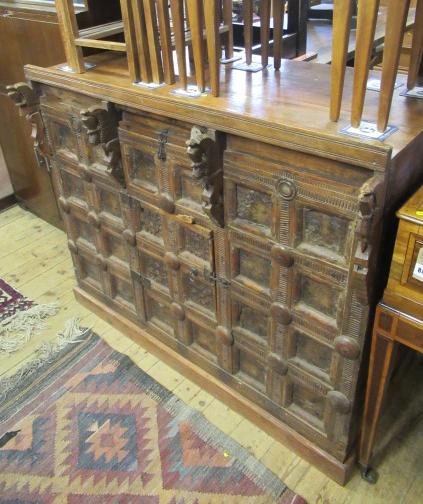 CARVED AND PANELLED CONTINENTAL CABINET Image