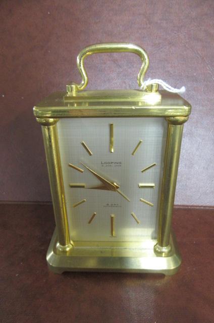 LOOPING BRASS CARRIAGE CLOCK Image