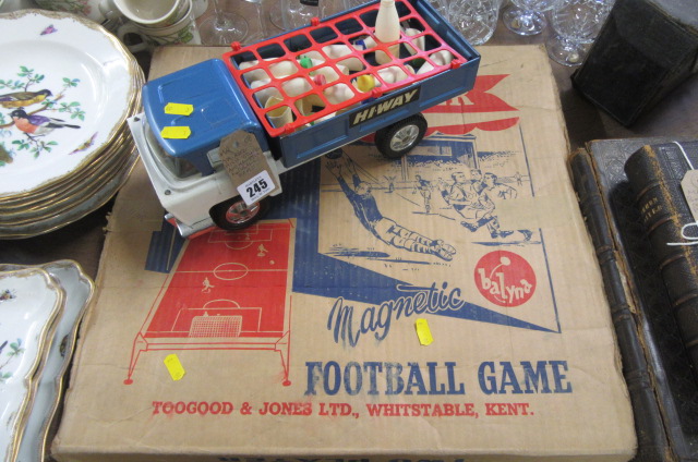 TRIANG MILK TRUCK AND MAGNETIC FOOTBALL GAME Image