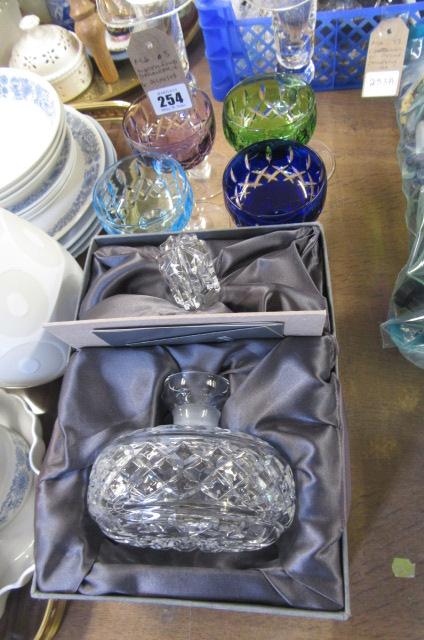 WATERFORD DECANTER AND SIX GLASSES Image