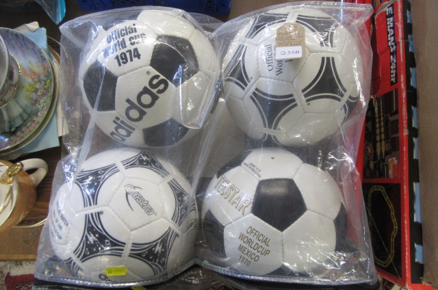 FOUR ADIDAS REPLICA WORLD CUP FOOTBALLS Image