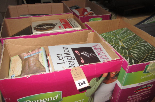 FIVE BOXES OF BOOKS Image
