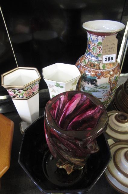 FOUR VASES AND A BOWL Image