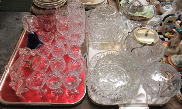 TWO TRAYS OF GLASS Image