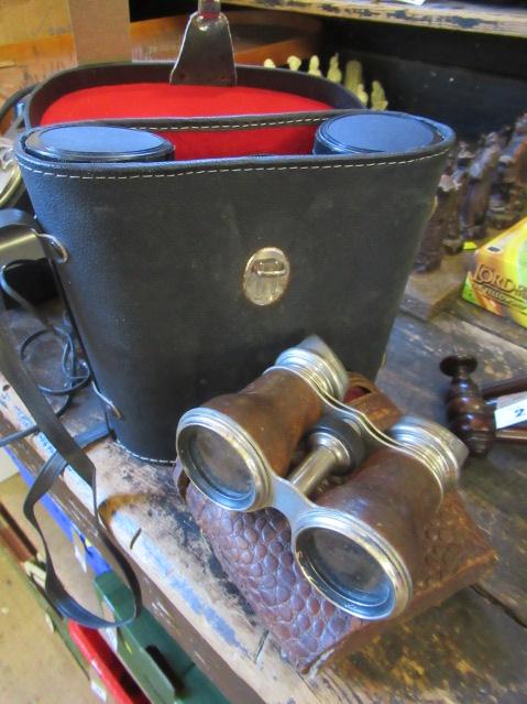 TWO PAIRS OF BINOCULARS Image
