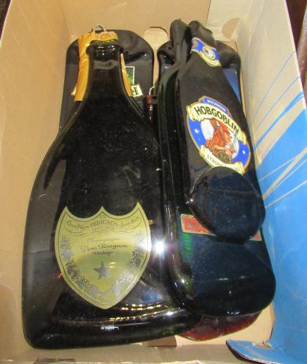 BOX OF FLATTENED NOVELTY BOTTLES Image