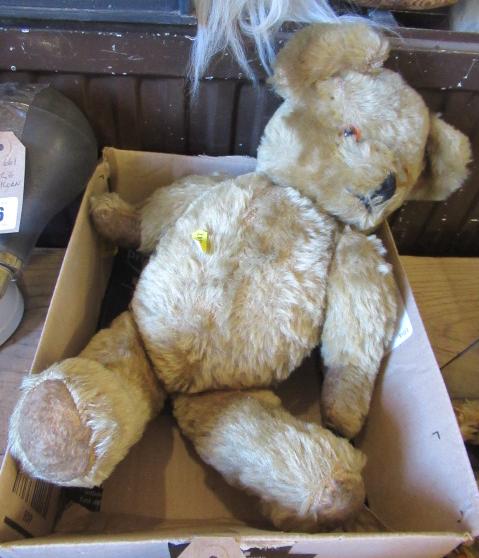 VINTAGE PLUSH TEDDY BEAR Image