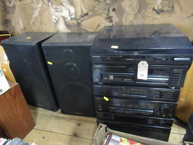 PIONEER MUSIC SYSTEM AND SPEAKERS Image