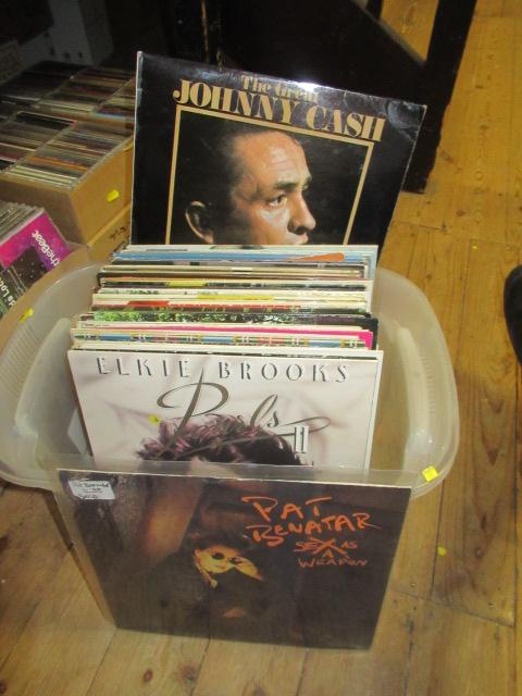 BOX OF LP RECORDS Image