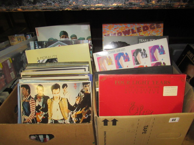 TWO BOXES OF LP RECORDS INCLUDING ELTON JOHN ETC Image