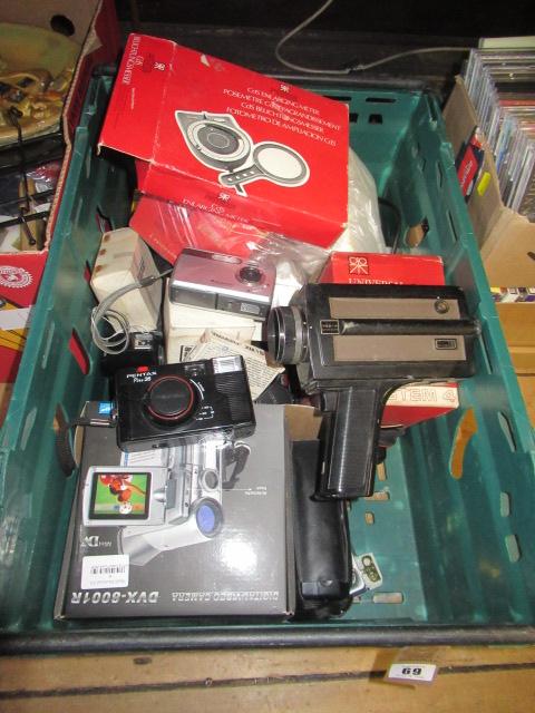 BOX OF CAMERAS AND ACCESSORIES Image