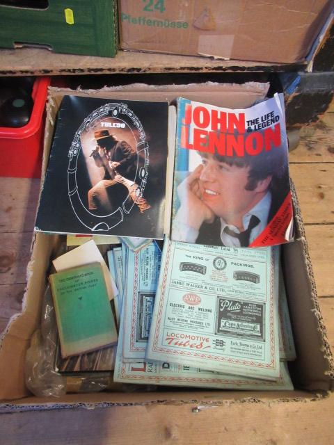 BOX OF VINTAGE CAR MAGAZINES ETC Image